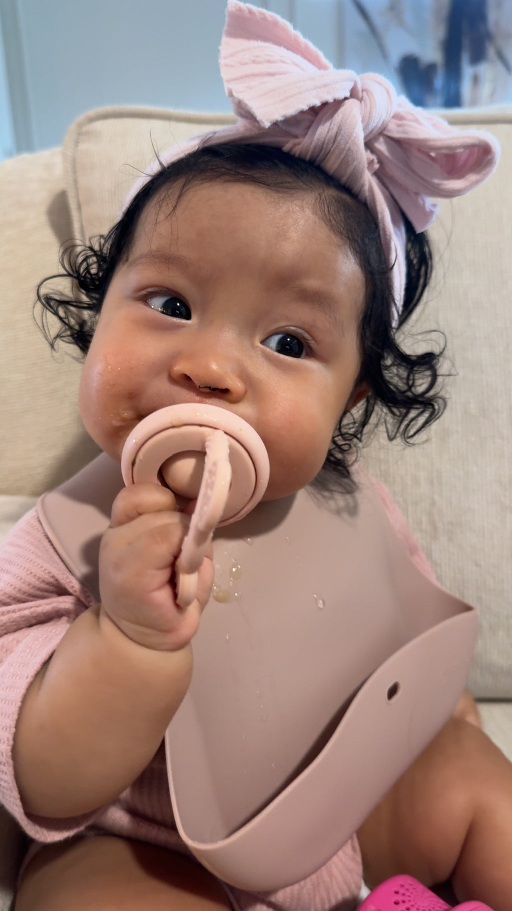 Roll-Up Silicone Baby Bib |