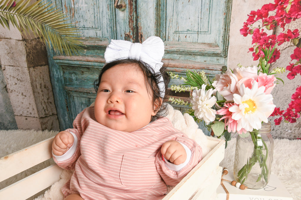 Cable Knit Bow Nylon Headband