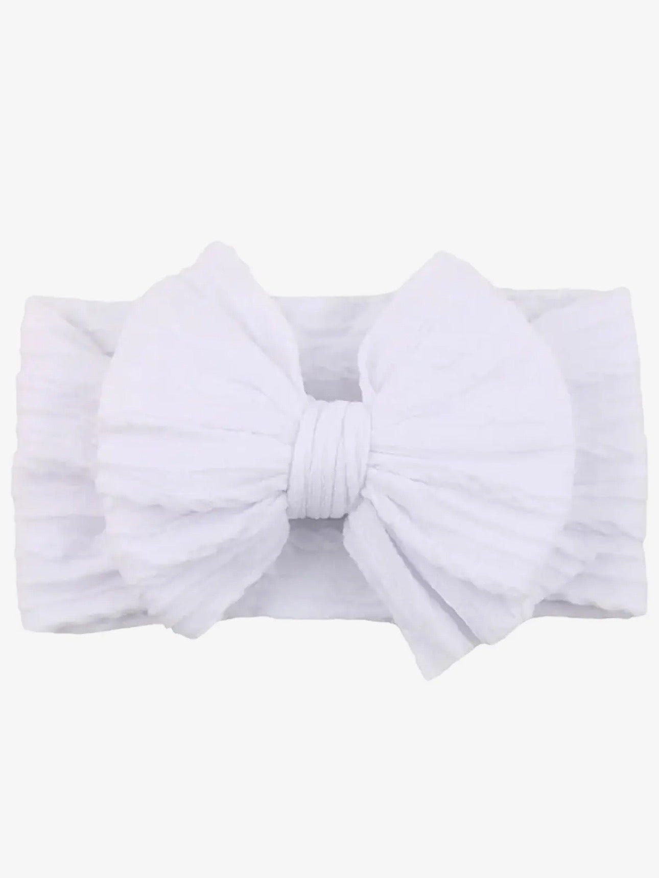 Cable Knit Bow Nylon Headband