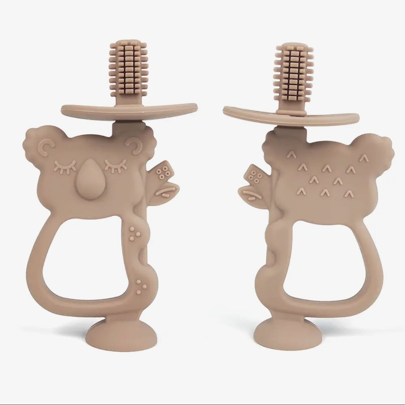 Koala Silicone Training Toothbrush | Taupe