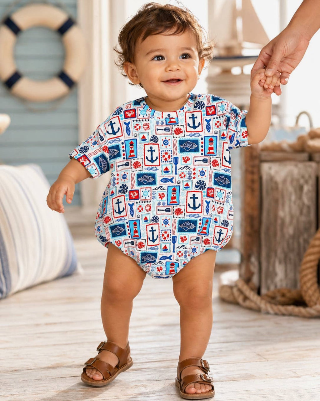 Seaside Bubble Romper 🐟