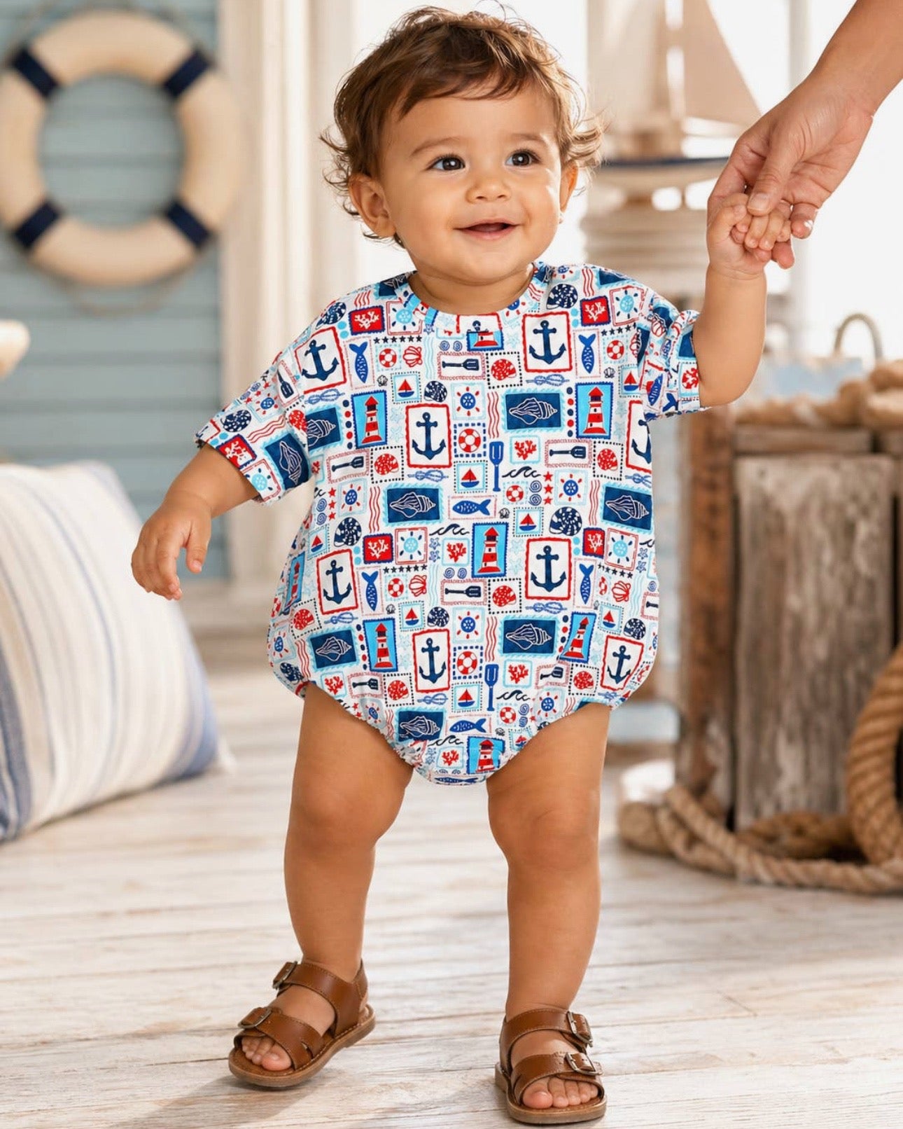 Seaside Bubble Romper 🐟