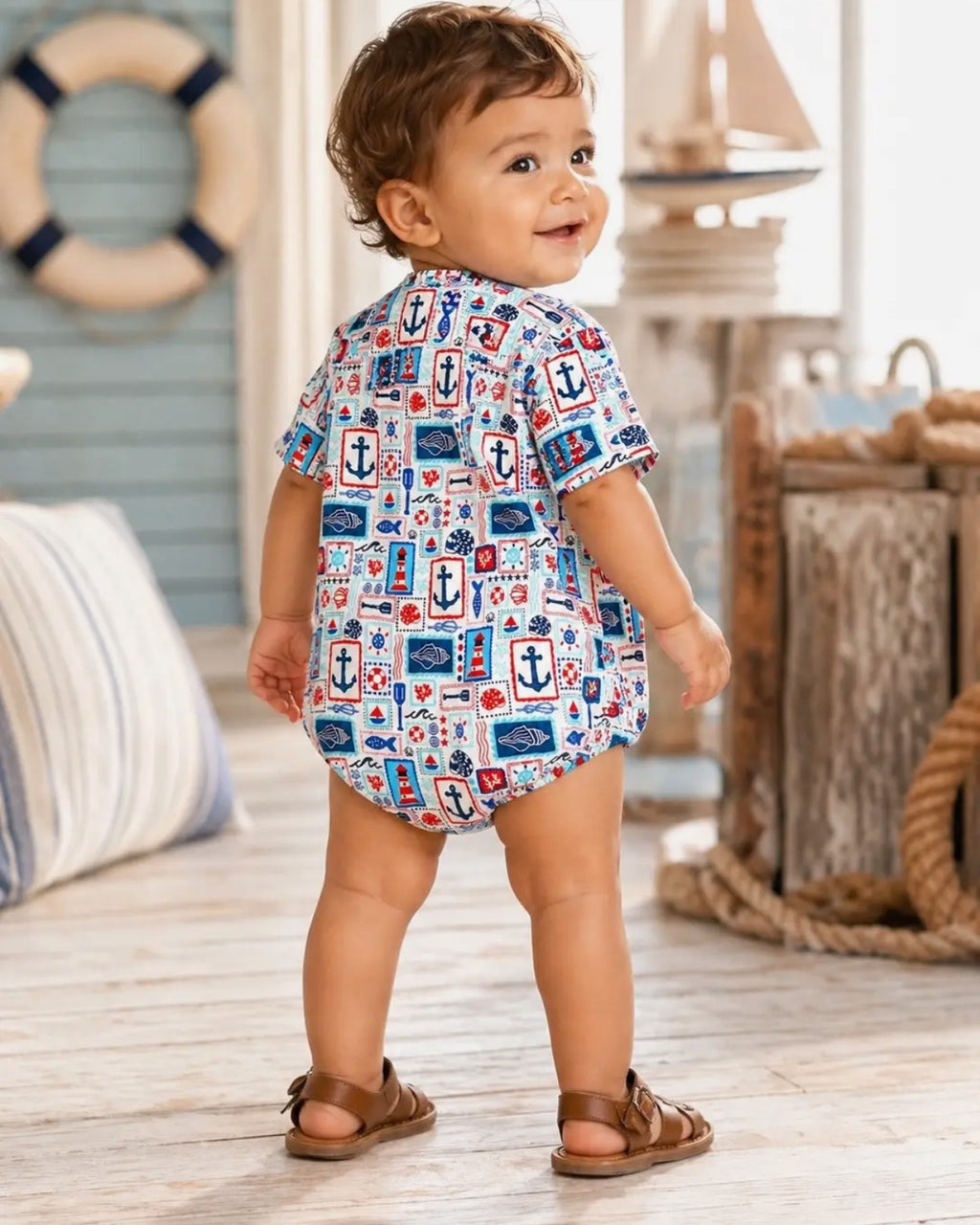 Seaside Bubble Romper 🐟