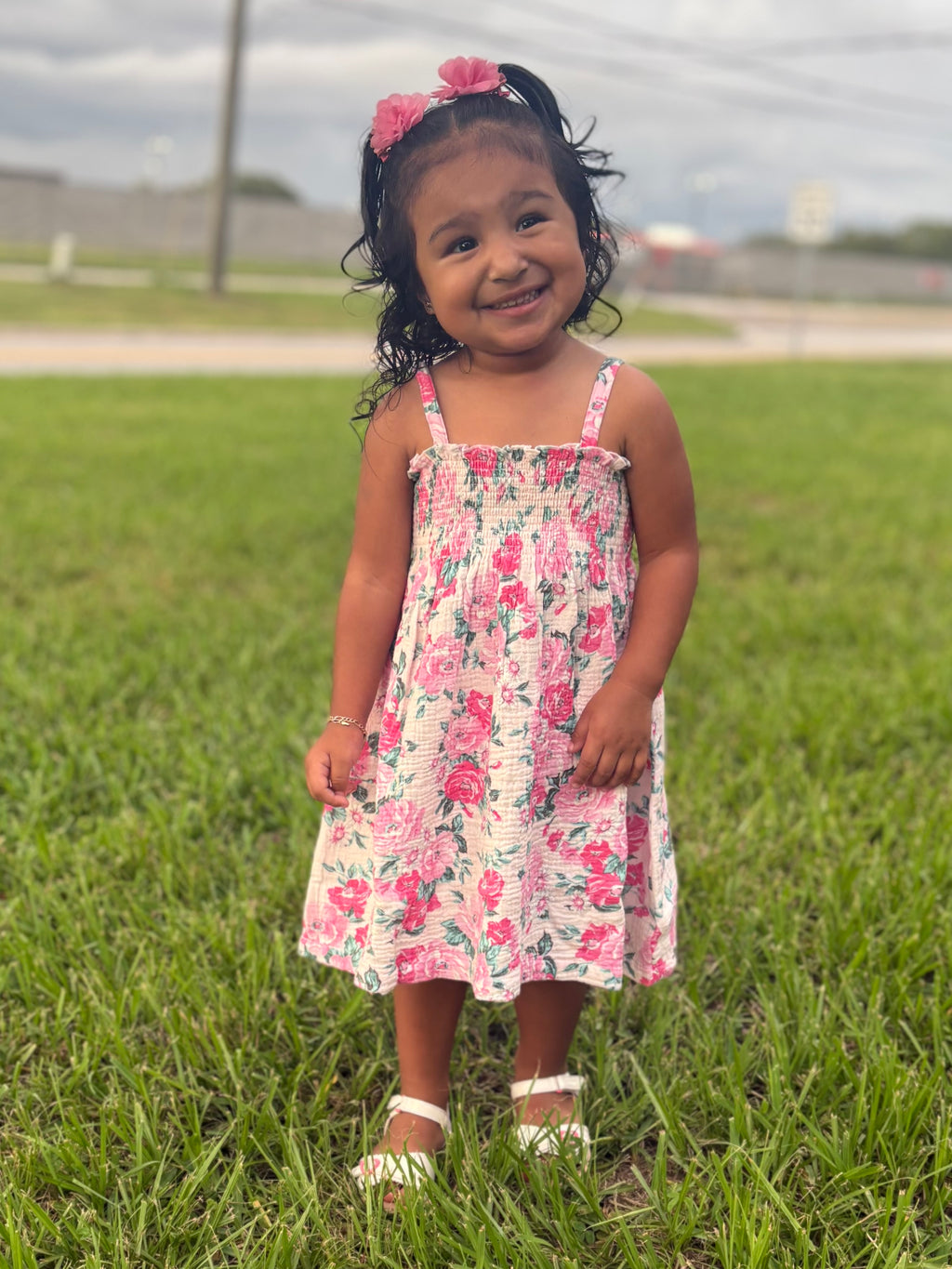 Rosalie Smocked Floral Dress