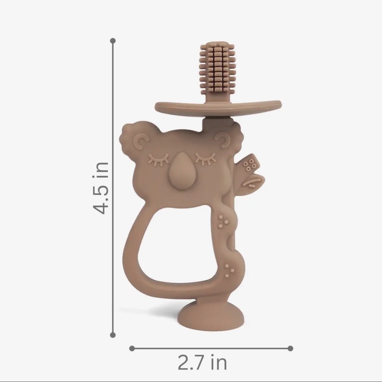 Koala Silicone Training Toothbrush | Taupe