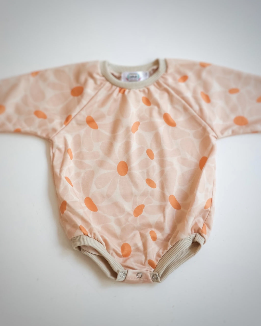 Peach Petal Bubble Romper