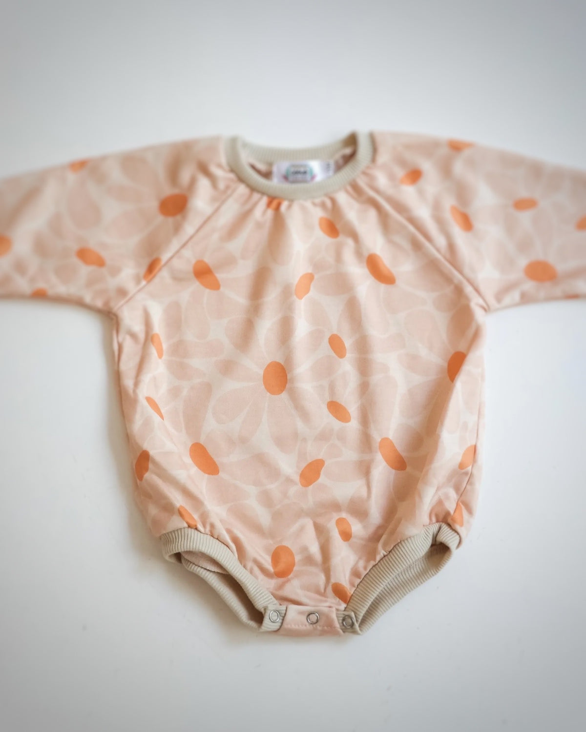 Peach Petal Bubble Romper