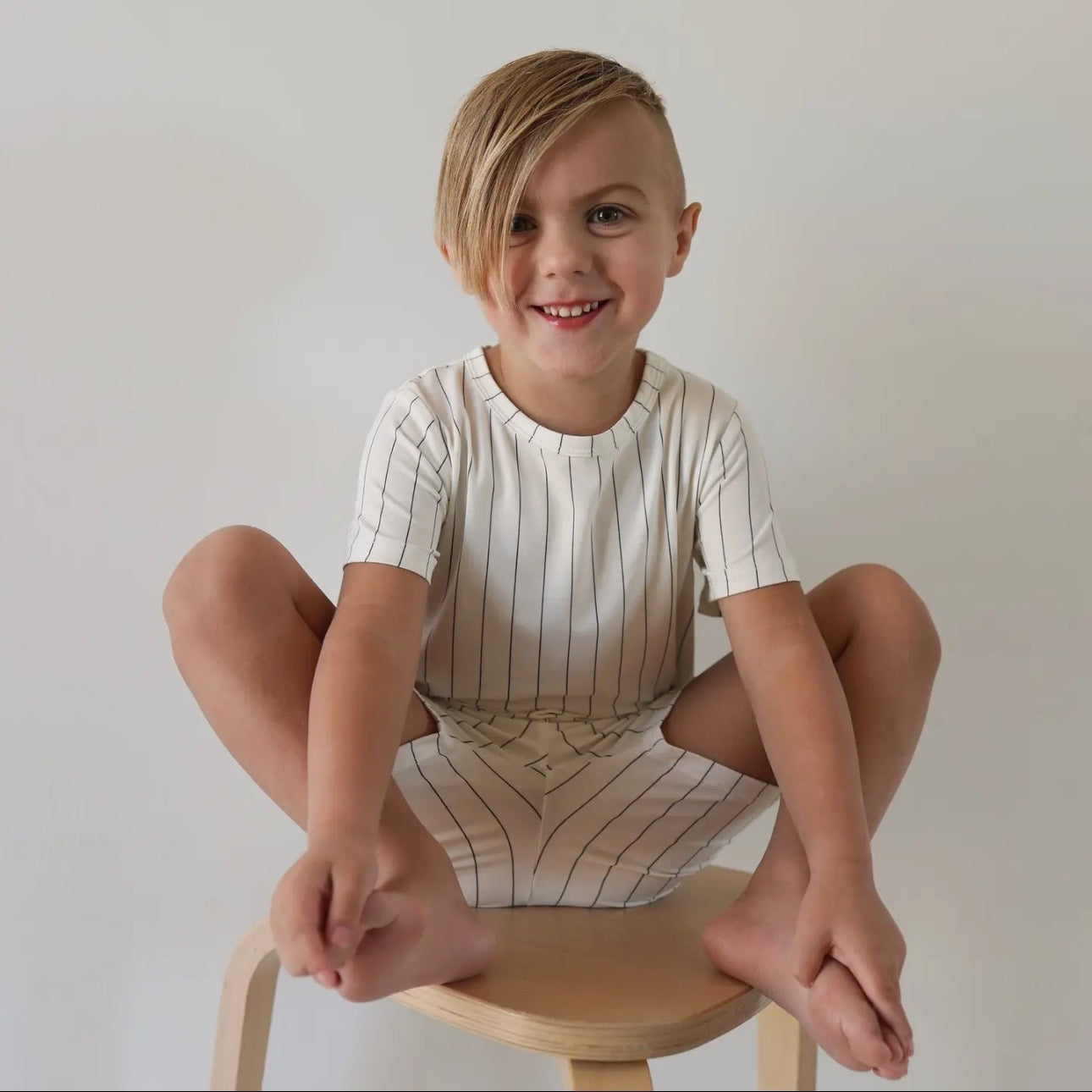 Hudson Pinstripe Bamboo Set