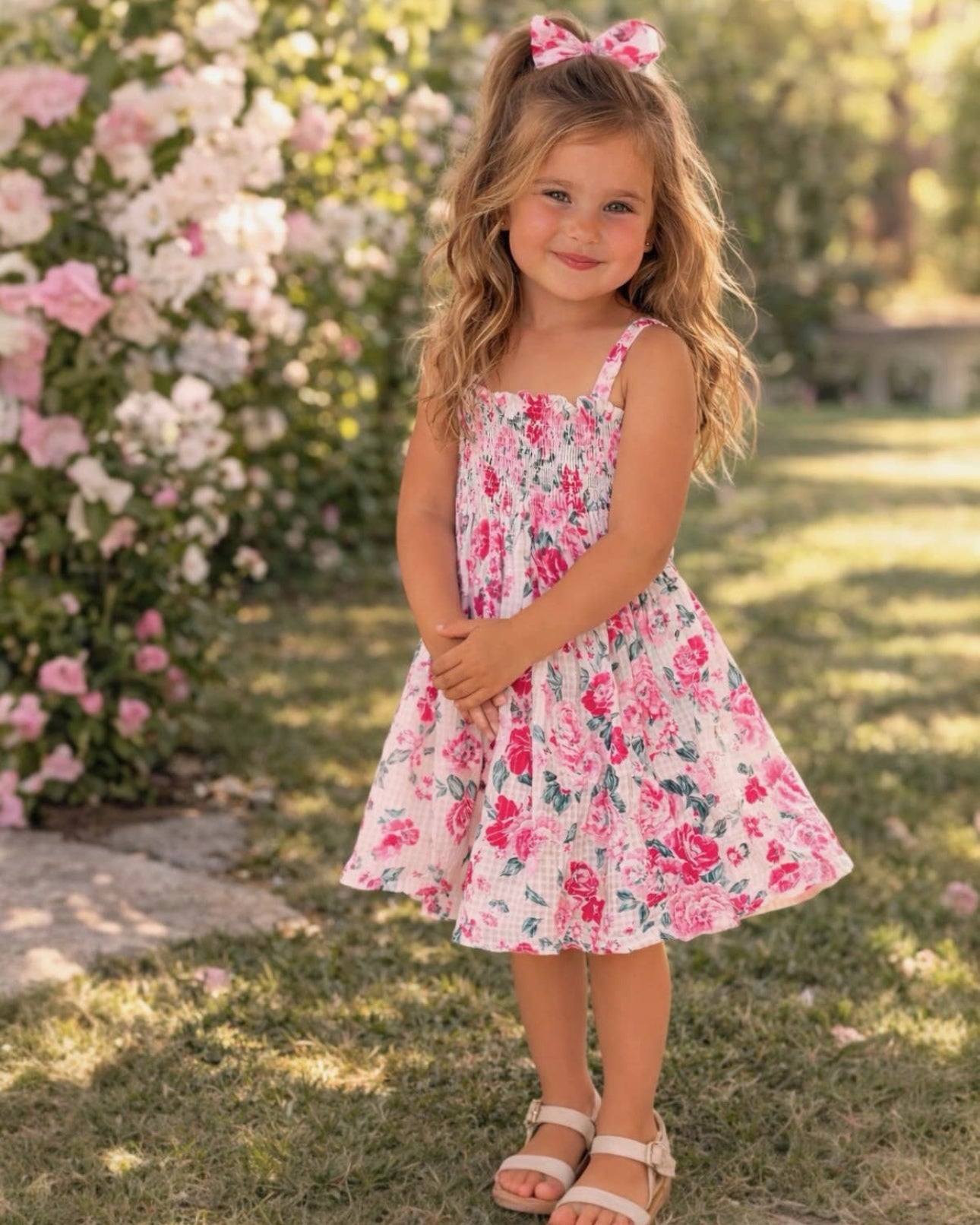Rosalie Smocked Floral Dress