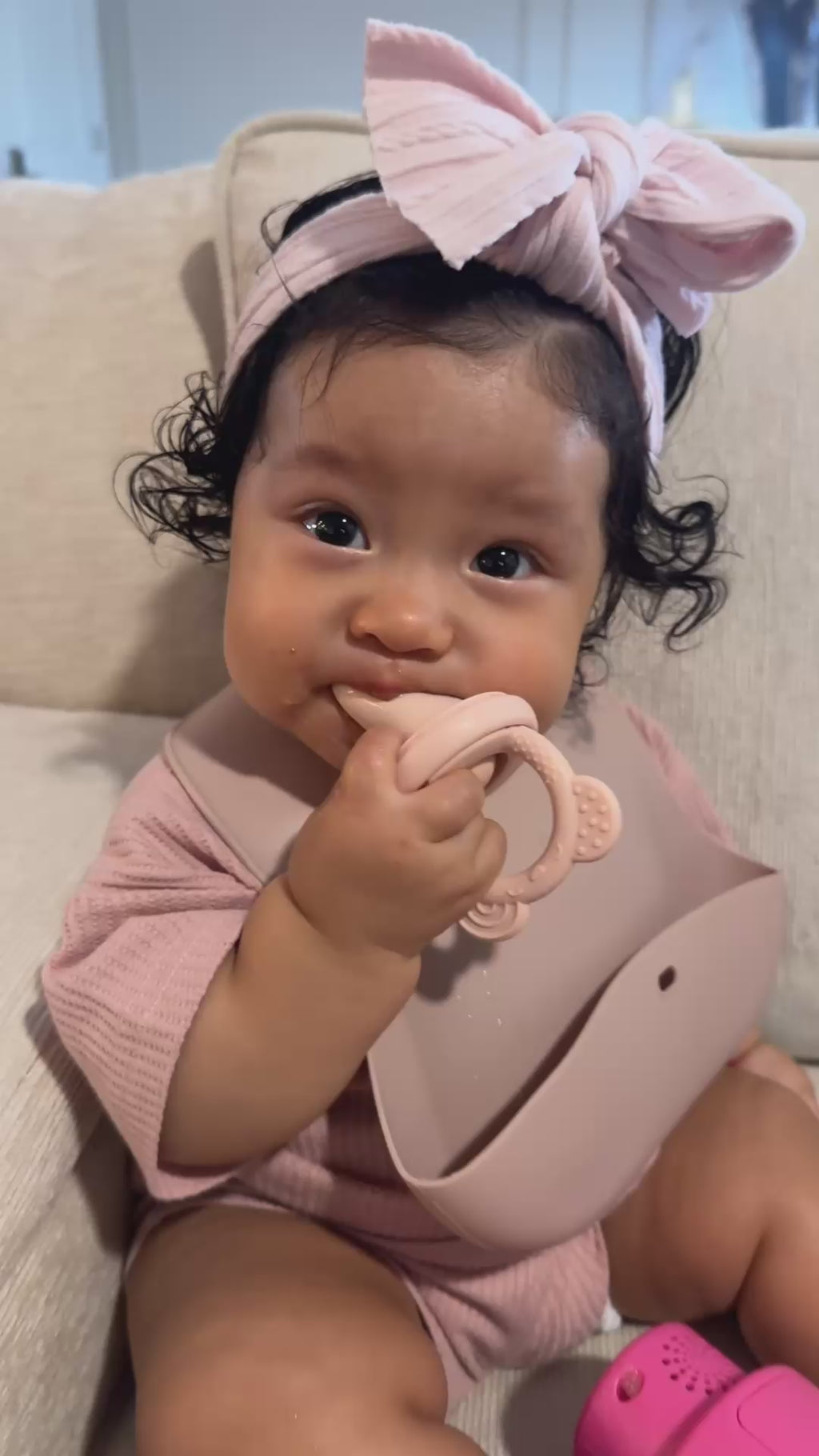 Roll-Up Silicone Baby Bib |